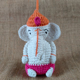 Ganesha Soft Plush Toy | Toys For Kids | Handmade Infant Soothe Toys | Artisan Made In India | Amigurumi Toys | 100% Cotton | Crochet Cuddle Toys | Ganpati Bappa