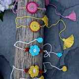 Genda Rakhi & Kali Rakhi Set of 4 | 2 Each | Rakshabandhan | For Kids & Adults | Artisan Made In India | 100% Cotton | Crochet, Handcrafted