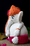 Ganesha Soft Plush Toy | Toys For Kids | Handmade Infant Soothe Toys | Artisan Made In India | Amigurumi Toys | 100% Cotton | Crochet Cuddle Toys | Ganpati Bappa