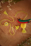 Nimbu Mirchi Dangler | Handmade Crochet Festival Decoration | Artisan Made In India | Eco-Friendly| 100% Cotton |