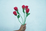 Rose Flower | Handmade Crochet Festival Decoration | Artisan Made In India | Eco-Friendly| 100% Cotton |