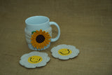 Sunflower Mug Warmer| Handmade Crochet Festival Decoration | Artisan Made In India | Eco-Friendly| 100% Cotton |