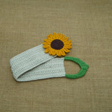 Sunflower Mug Warmer| Handmade Crochet Festival Decoration | Artisan Made In India | Eco-Friendly| 100% Cotton |