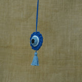 Evil Eye Dangler | Handmade Crochet Festival Decoration | Artisan Made In India | Eco-Friendly| 100% Cotton |
