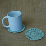 Flower Tea Coaster | Handmade Crochet Festival Decoration | Artisan Made In India | Eco-Friendly| 100% Cotton |