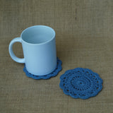 Flower Tea Coaster | Handmade Crochet Festival Decoration | Artisan Made In India | Eco-Friendly| 100% Cotton |