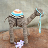 Camel Soft Plush Toy | Toys For Kids | Handmade Infant Soothe Toys | Artisan Made In India | Amigurumi Toys | 100% Cotton | Crochet Cuddle Toys