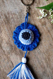 Evil Eye Dangler | Handmade Crochet Festival Decoration | Artisan Made In India | Eco-Friendly| 100% Cotton |