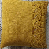 Handknitted cotton cusion cover