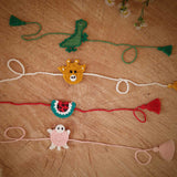 Kids Rakhi Combo 2 | Set of 4 | Rakshabandhan | For Kids & Adults | Artisan Made In India | 100% Cotton | Crochet, Hand Knitted