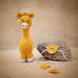 Cozy Giraffe Plush Stuffed Toy | Yellow | Toys For Kids | Handmade Infant Soothe Toys | Artisan Made In India | Amigurumi Toys | 100% Cotton | Crochet Cuddle Toys | Rakshabandhan| Gifting