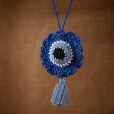 Evil Eye Dangler | Handmade Crochet Festival Decoration | Artisan Made In India | Eco-Friendly| 100% Cotton |