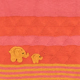 Baby Blanket and Cap - Pink and Yellow