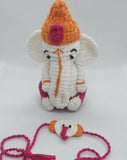 Ganesha Plush Stuffed Toy | Toys For Kids | Handmade Infant Soothe Toys | Artisan Made In India | Amigurumi Toys | 100% Cotton | Crochet Cuddle Toys | Rakshabandhan| Gifting